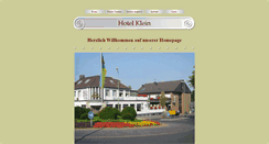 Desktop Screenshot of hotel-klein.de